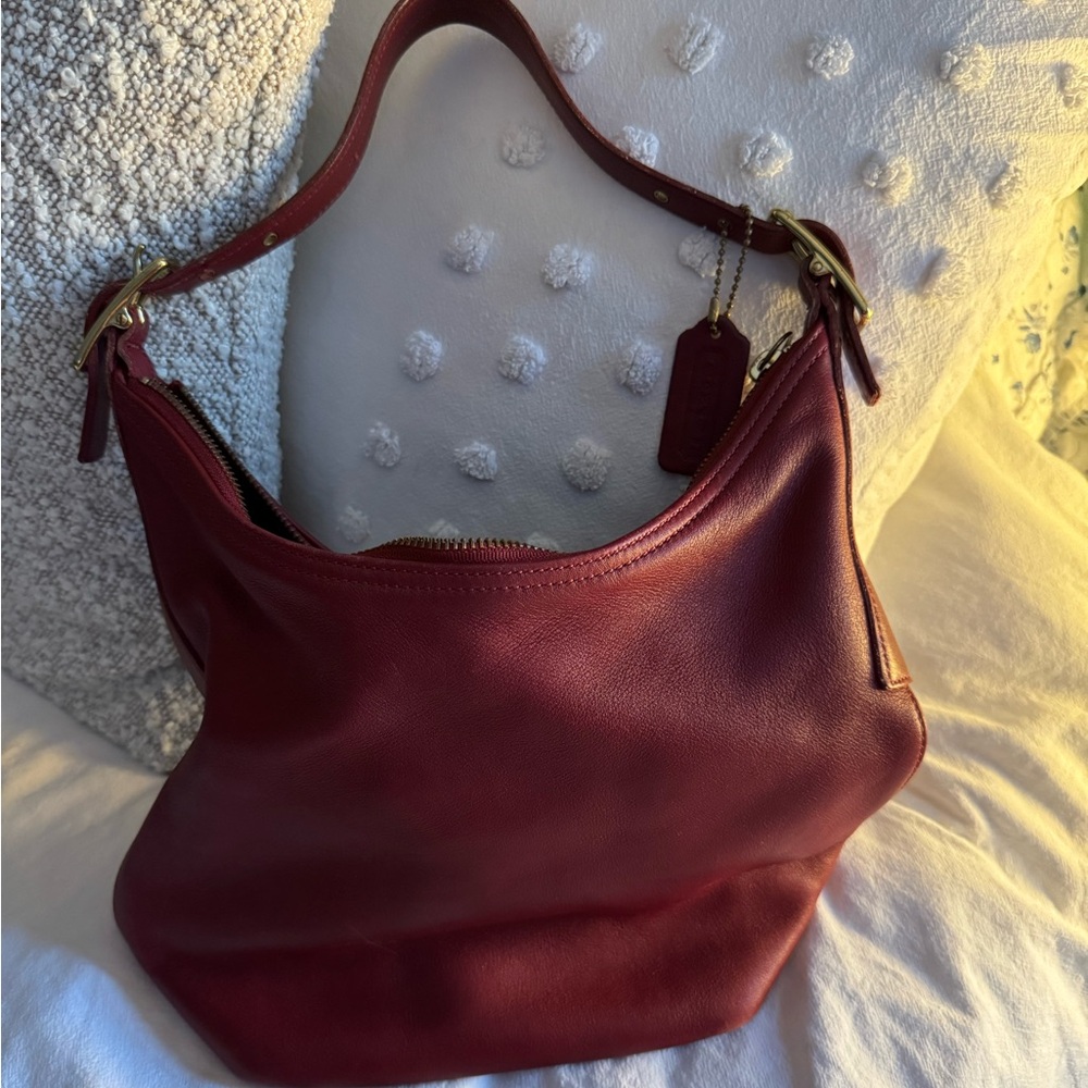 Burgundy Coach purse